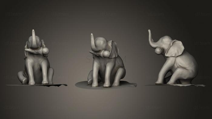 Статуэтки животных Розовый Слон